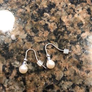 Faux pearl earrings